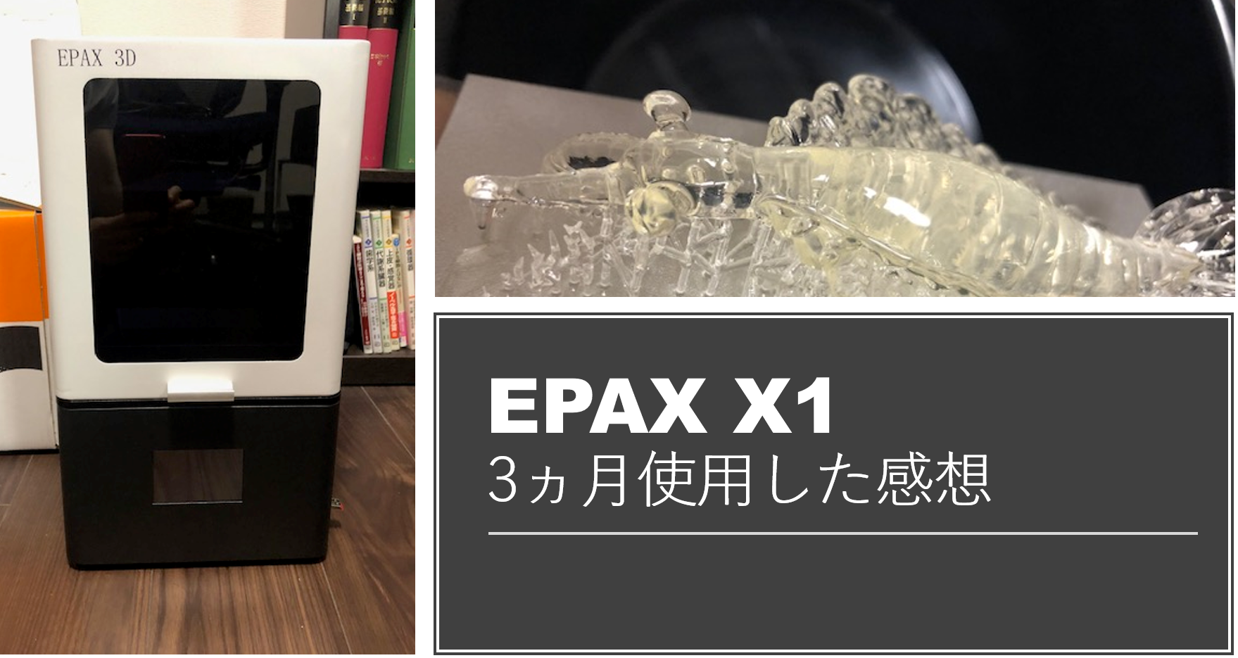 光造形3DプリンタEPAX X1を3ヵ月使用した感想【米国Amazonの高評価に納得】 Ayumi Media -生き抜く子供を育てたい-